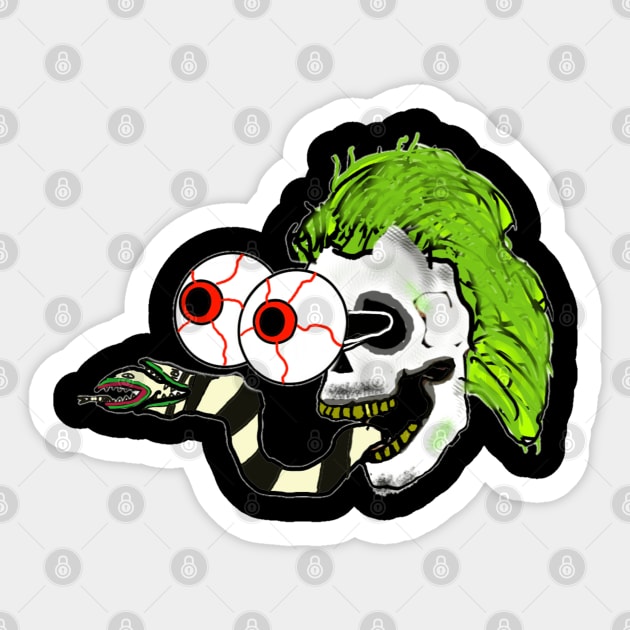 Traditional Beetlejuice Sticker by Nice wears